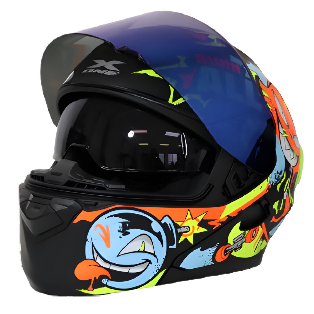 Casco Abatible X-One 3000GT - Edición "Burn It All" (Doble Visor)