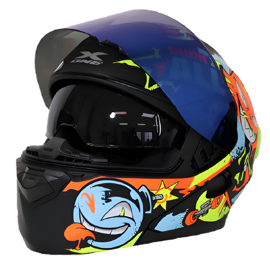 Casco Abatible X-One 3000GT - Edición "Burn It All" (Doble Visor)