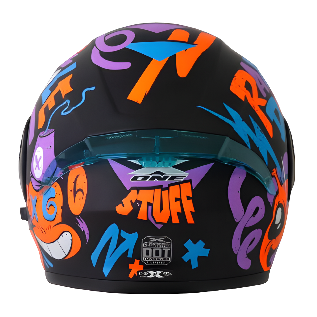 Casco Abatible X-One "Stuff" - Edición Crazy Monkey (Visor Iridium)